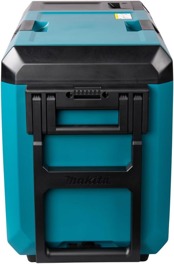 Makita 40V Battery Cooling and Heat Box, 29L Portable Refrigerator, Turquoise, IPX4 Water Resistant, Compressor Cooling System, Bottle Opener, Deep Discharge Protection