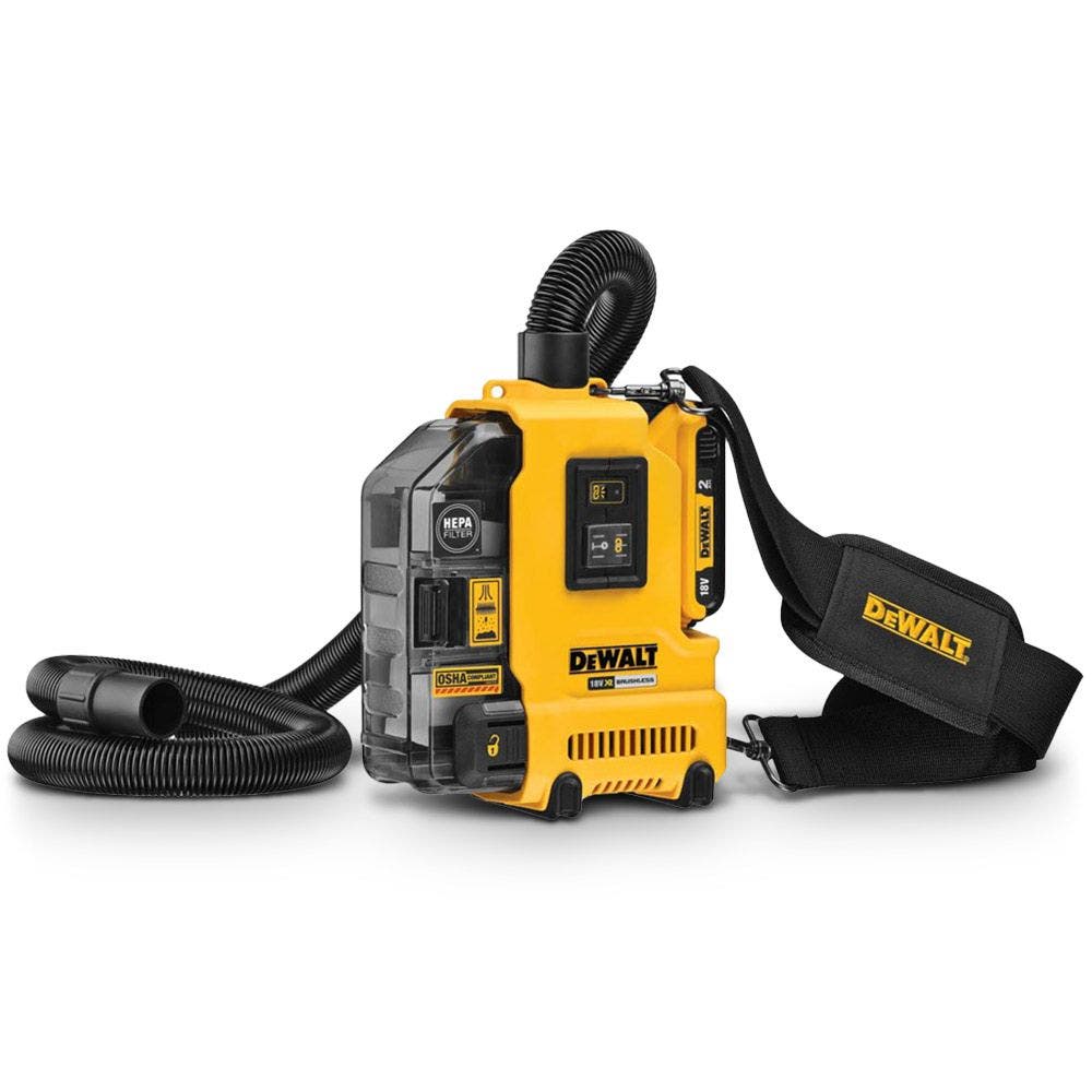 DEWALT 18V Brushless 1 x 2.0Ah Universal Dust Extractor Kit DWH161D1-XE