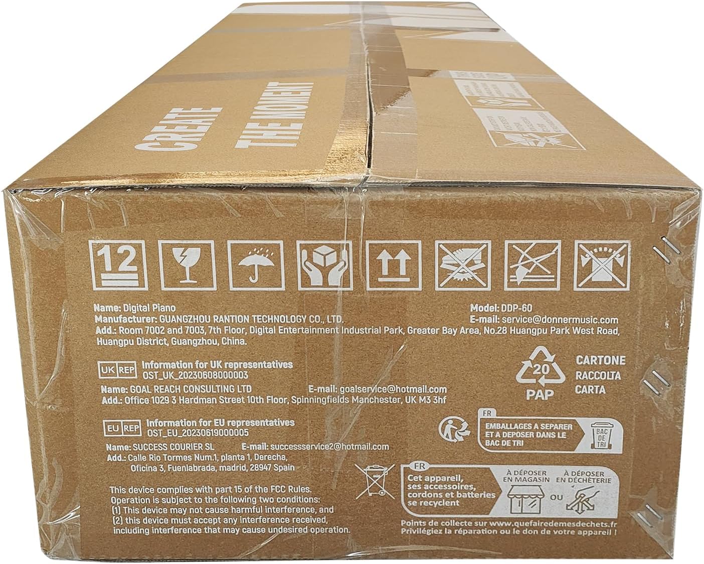 Donner DDP-60 88 Keys Digital Piano for Beginners, Electric Keyboard with Velocity Keys, 128 Voices, 83 Rhythms, 8 Reverb Effects, 5 Strength Curves, Auto Chord