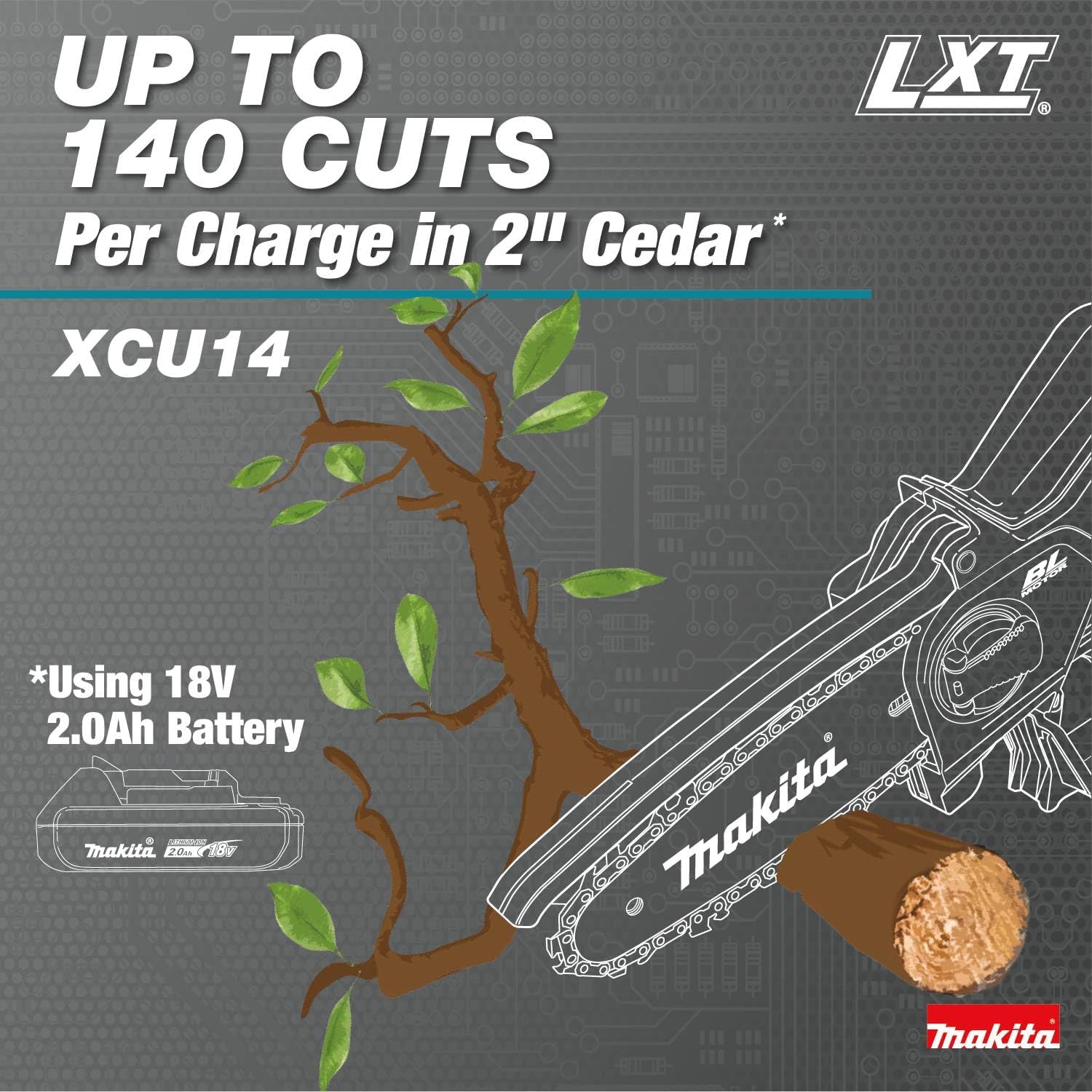 Makita XCU14SR1 18V LXT® Lithium-Ion Brushless Cordless 6