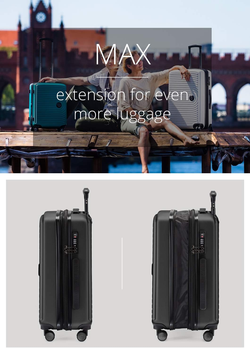 Hauptstadtkoffer Mitte - Hand Luggage 55X40X23, TSA, 4 Wheels, Travel Suitcase, Hardside Suitcase, Rolling Suitcase, Hand Luggage Suitcase, Cabin Luggage Suitcase