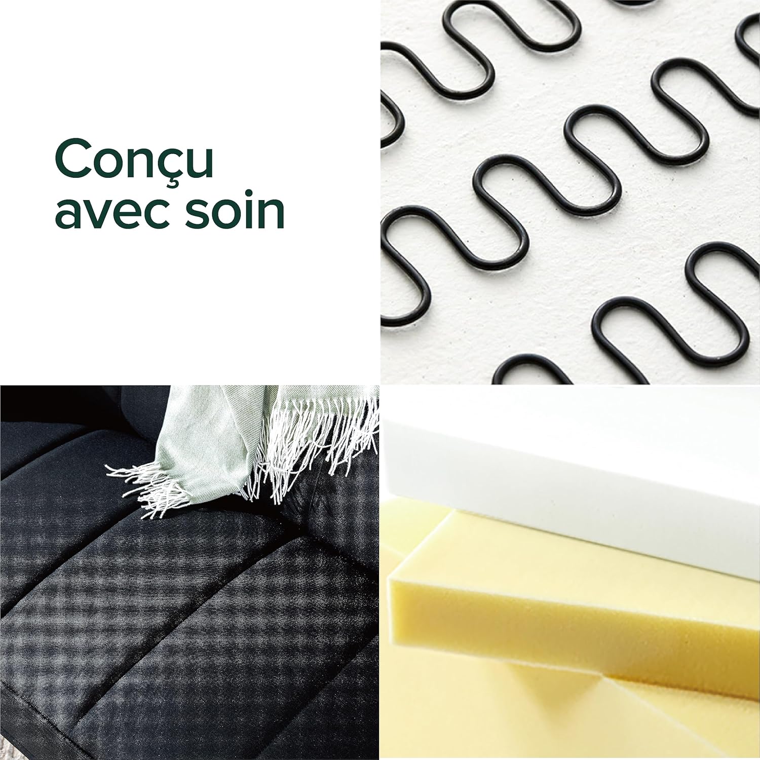 Zinus Quinn Clic Clac Sofa Bed - 2-in-1 Folding Sofa Bed - Suitable for Guest Rooms and Small Spaces