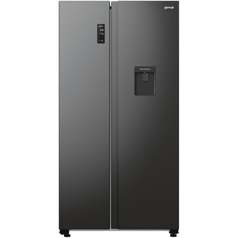 Gorenje NRR 9185 EAXLWD Side by Side Fridge-Freezer, Made in Europe, EEK E, NoFrostPlus, Inverter Compressor, Crisp Zone, ConvertActive Zone, FastFreeze, 70 Inch, Stainless Steel [Energy Class E]