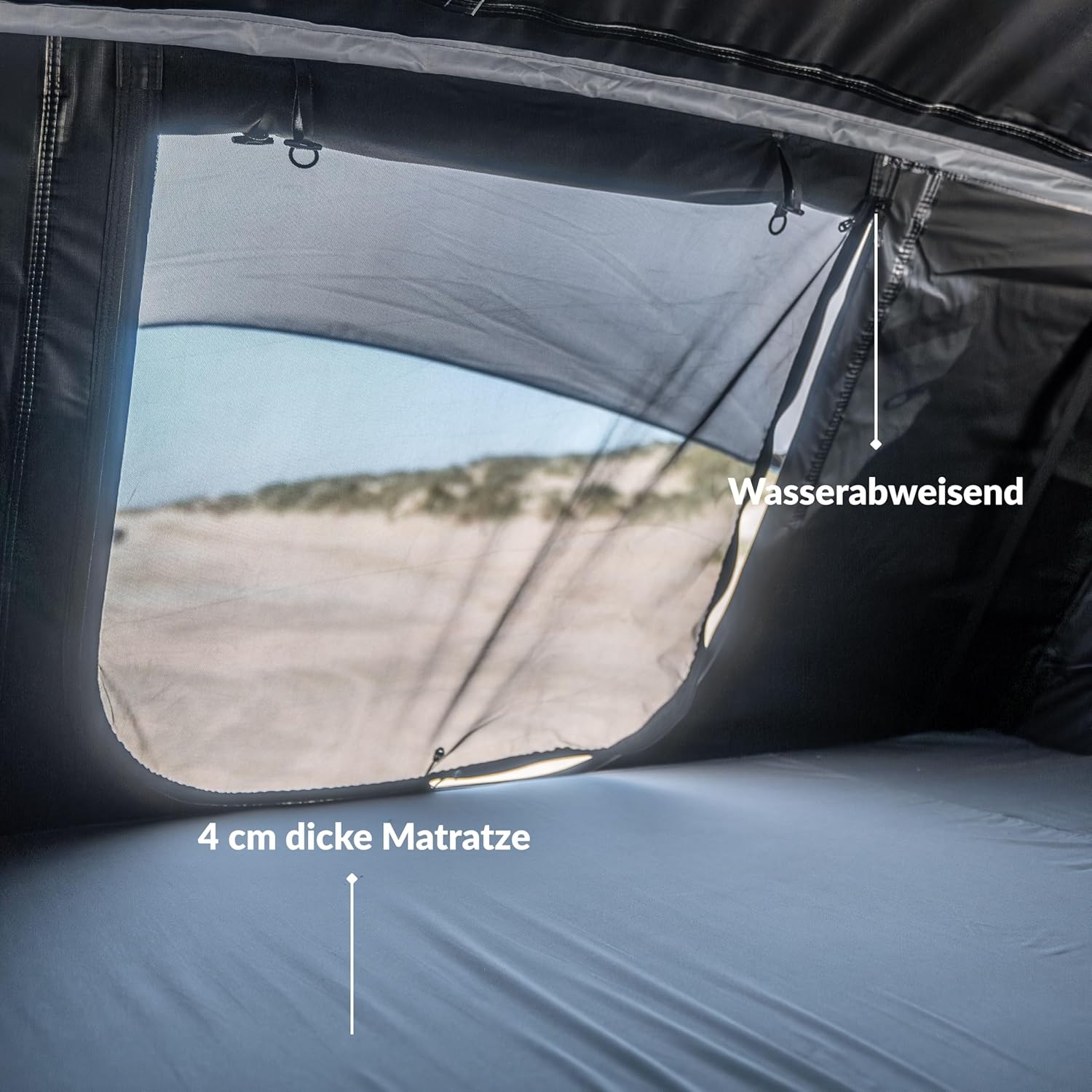 Owen Roof Tent Two Olive Green | Car Roof Tent for 2 People | High Quality & Weatherproof | Camping Tent for Cars and Minivans