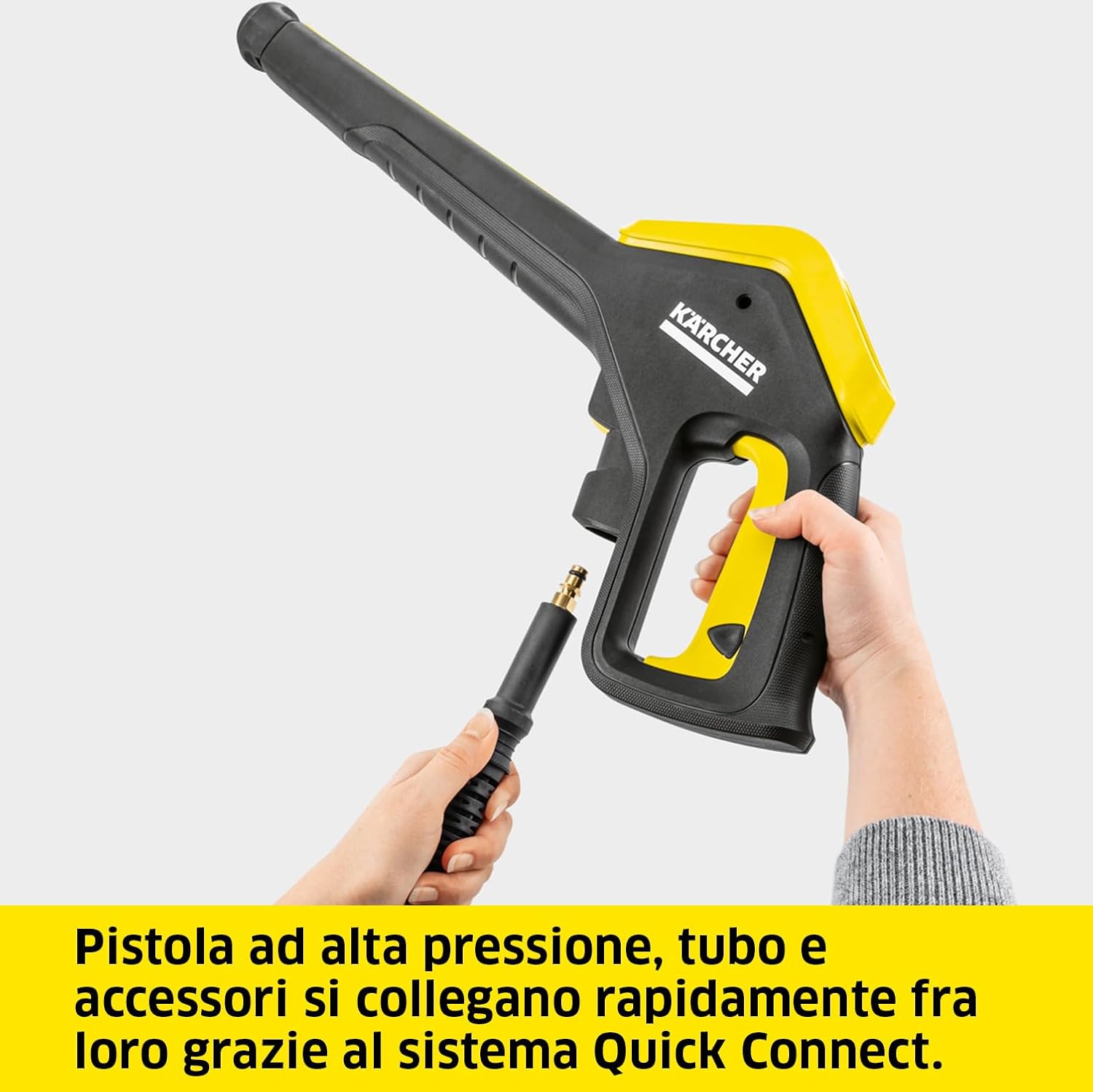 Kärcher K 5 Power Control - Idropulitrice ad Alta Pressione con Power Control,1800W, 145 bar, Idropulitrice elettrica professionale acqua fredda, 2 accessori e pistola LED, Giallo/Nero