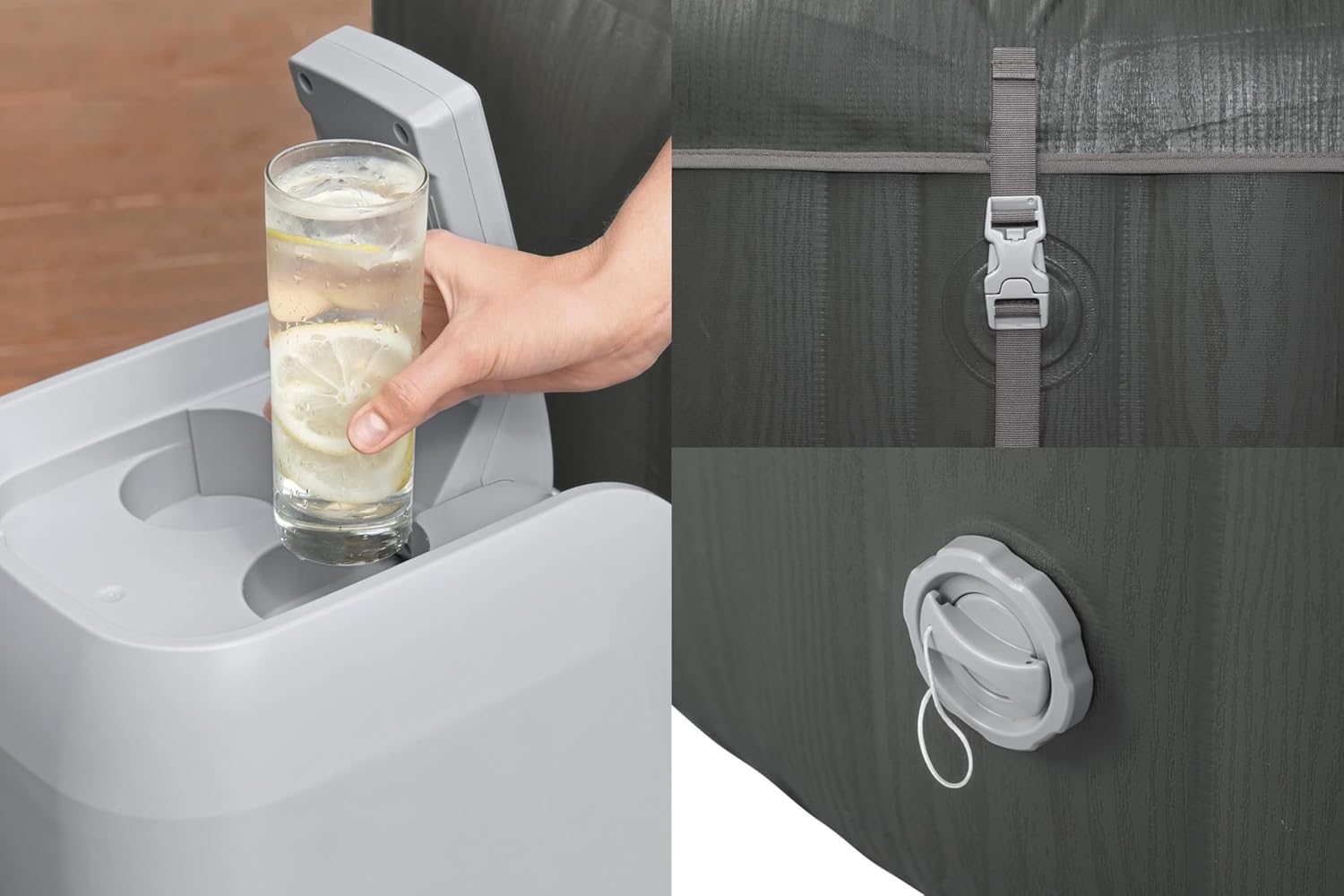 Bestway® LAY-Z-SPA XXL WLAN Whirlpool Mauritius AirJet 270 x 180 x 71 cm Oval