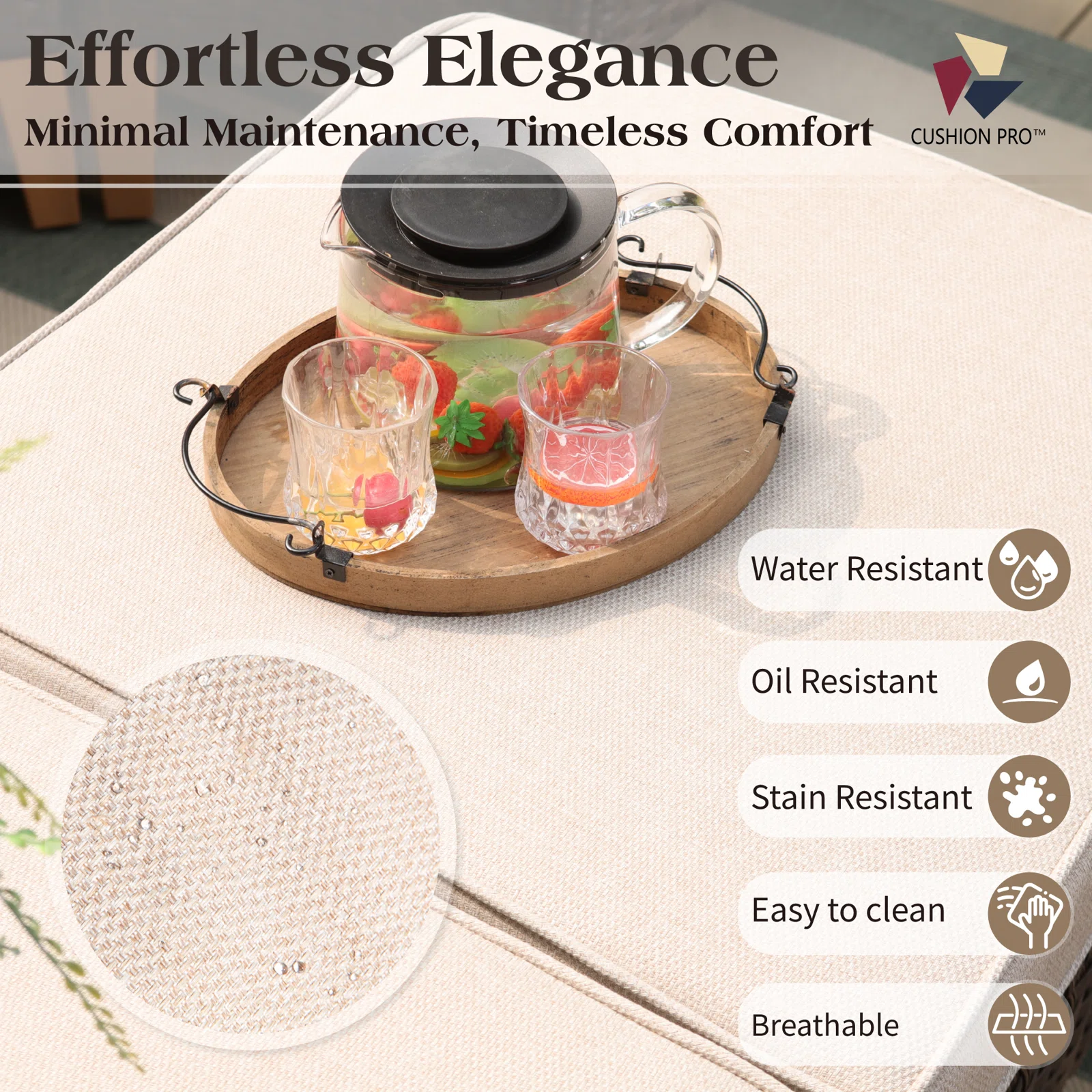 Wicker 9 - Person Garden Lounge Set with Cushions