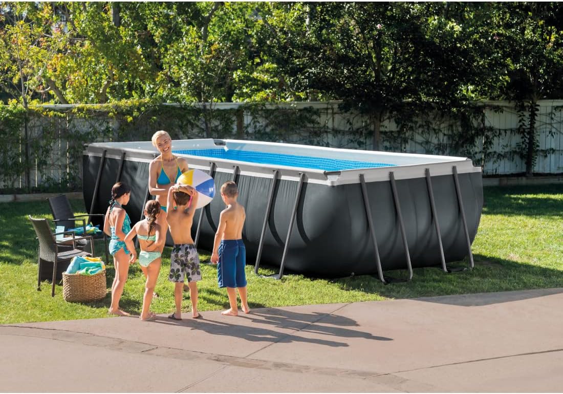 Intex kit Piscine Ultra XTR rectangulaire Tubulaire (l) 5,49 x (l) 2,74 x (h) 1,32m