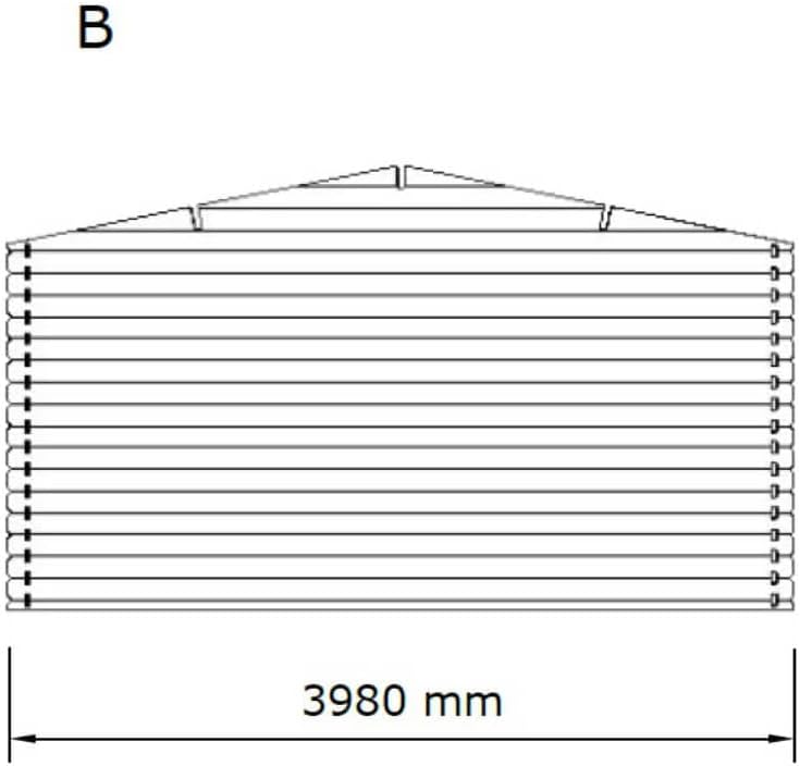 Garden shed wooden shed 4 x 3 m