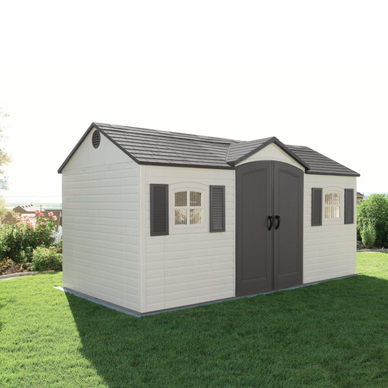 457 cm x 244 cm Geräteschuppen aus Kunststoff