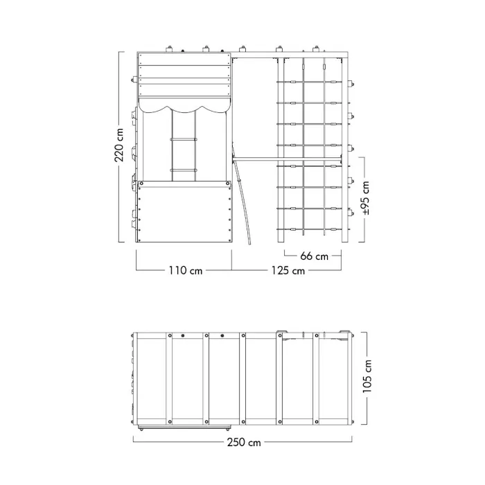 Climbing tower Wickey Smart Action
