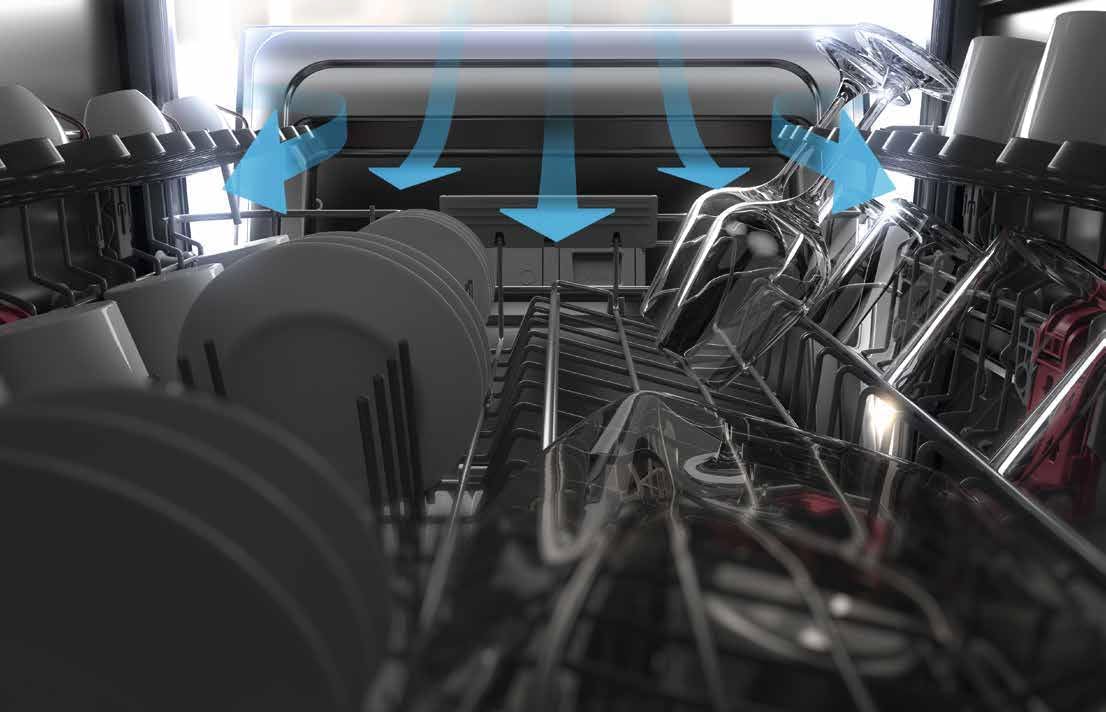 Bauknecht BKSV2 PAN Integrated Dishwasher, 60 cm, ActiveDry - Automatic Door Opening System, MultiZone - Separate Top or Bottom Basket Sinks, Delay Start, Full Water Protection, Stainless Steel [Energy Class A]