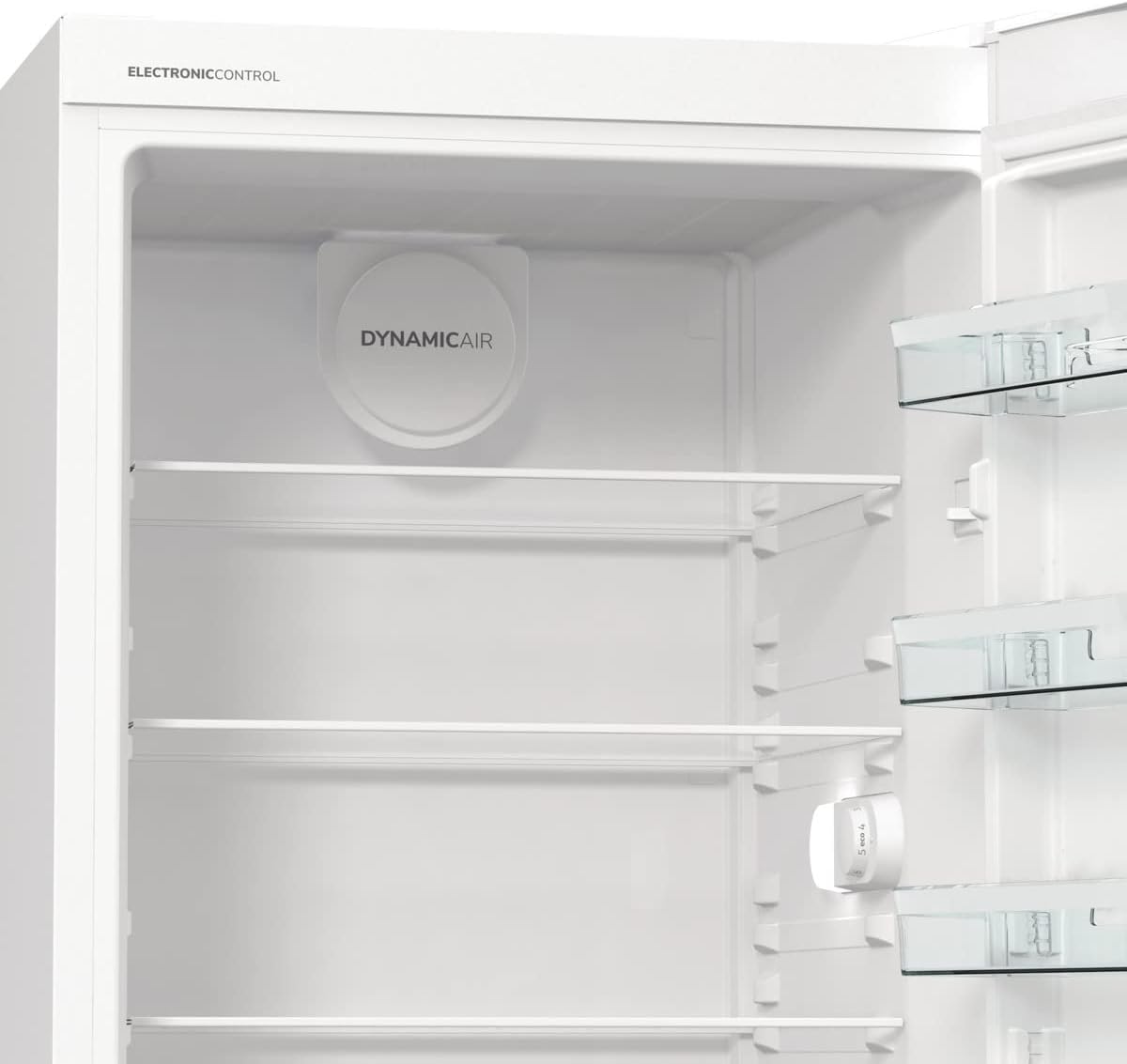 Gorenje R 619 EEW5Kühlschrank / 185cm / Umluft-Kühlsystem/Schnellkühlfunktion/Kühlteil 398 Liter/weiß [Energieklasse E]