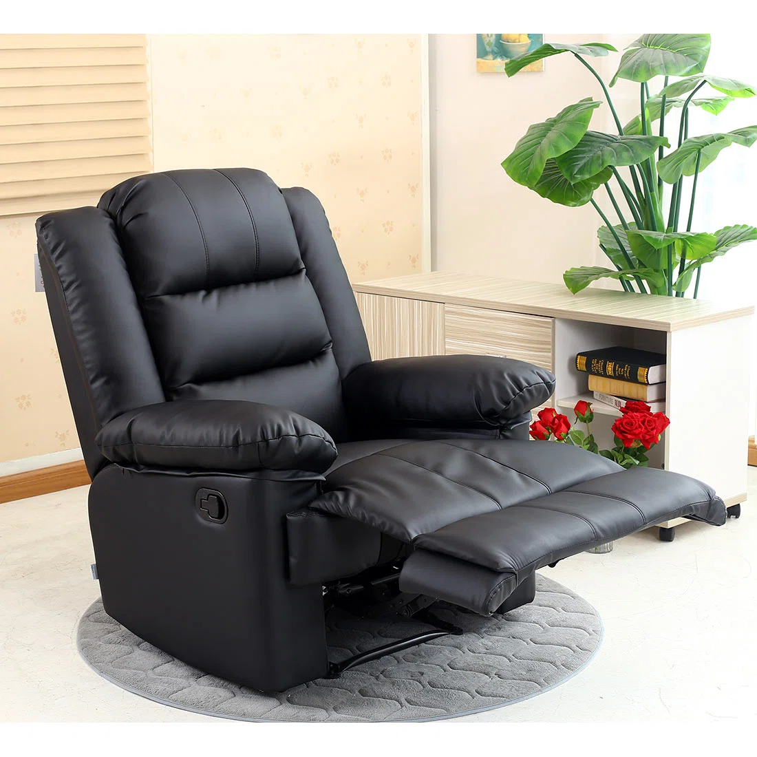Manual Leather Match Manual Recliner