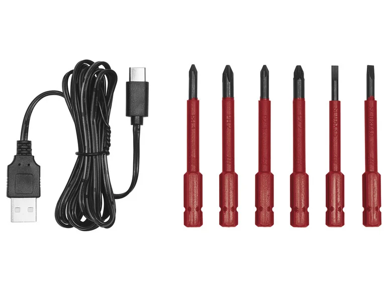 PARKSIDE Tournevis sans fil PASD 4 B2, 4 V, avec 6 embouts