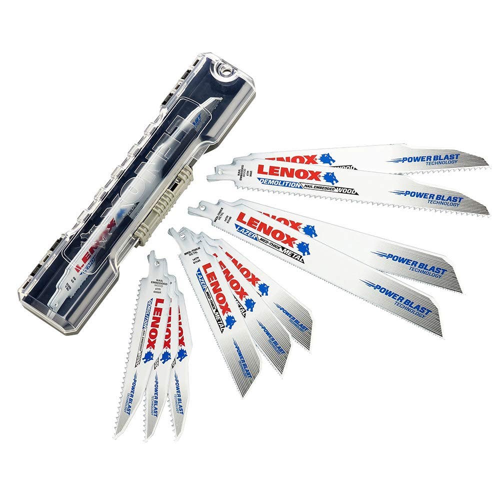 LENOX Demolition Reciprocating Saw Blade Kit - 12 Piece 1214412RKD