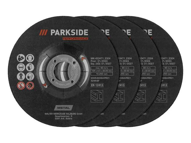 PARKSIDE PERFORMANCE Disques à trononner ou disques à ébarber 125 mm