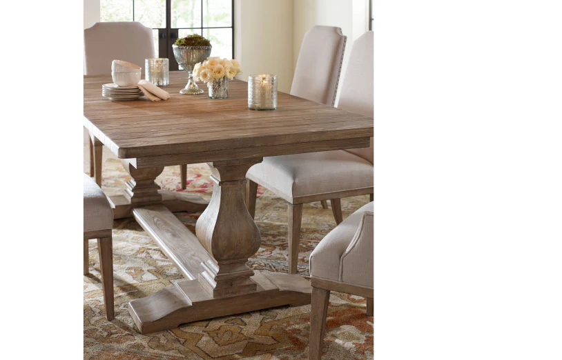 Amalfi 7-Pc Extendable Trestle Dining Set