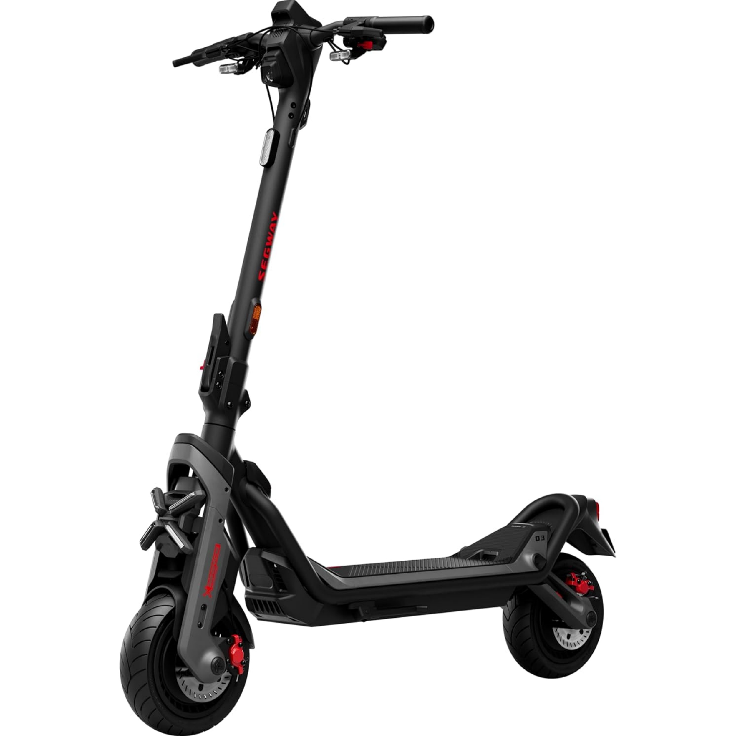 Segway GT3 D E-Scooter with Road Legal, 95 km Eco Mode Range, 84 km at 20 km/h, 150 kg Load Capacity, Double Hydraulic Suspension, Smart TFT Display, 2400W