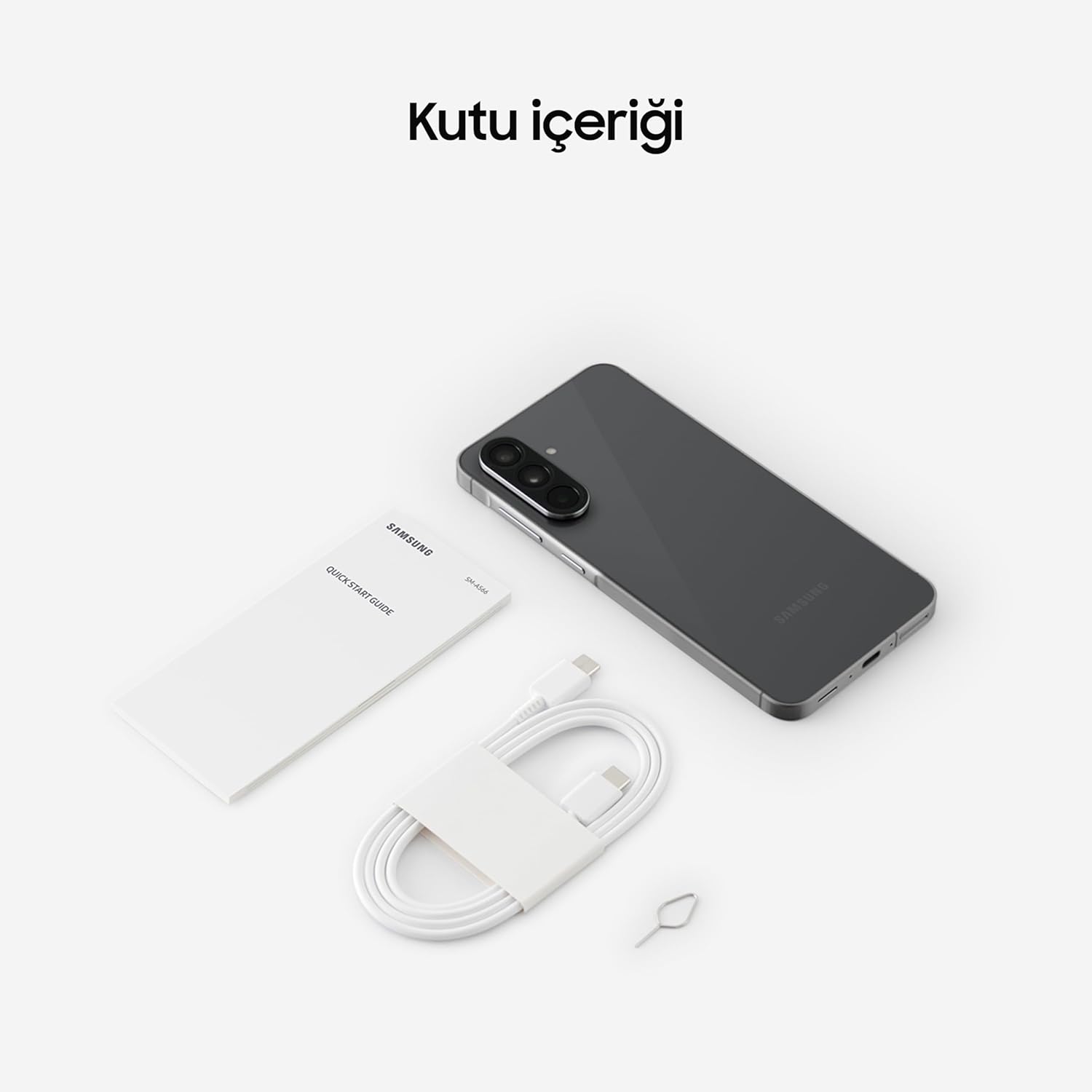 Samsung Galaxy A56 5G, Android Smartphone, 256GB Speicher, 8GB RAM, anthrazit, 6x Betriebssystem-Upgrade, großes Display, lange Akkulaufzeit, 8GB + 256GB