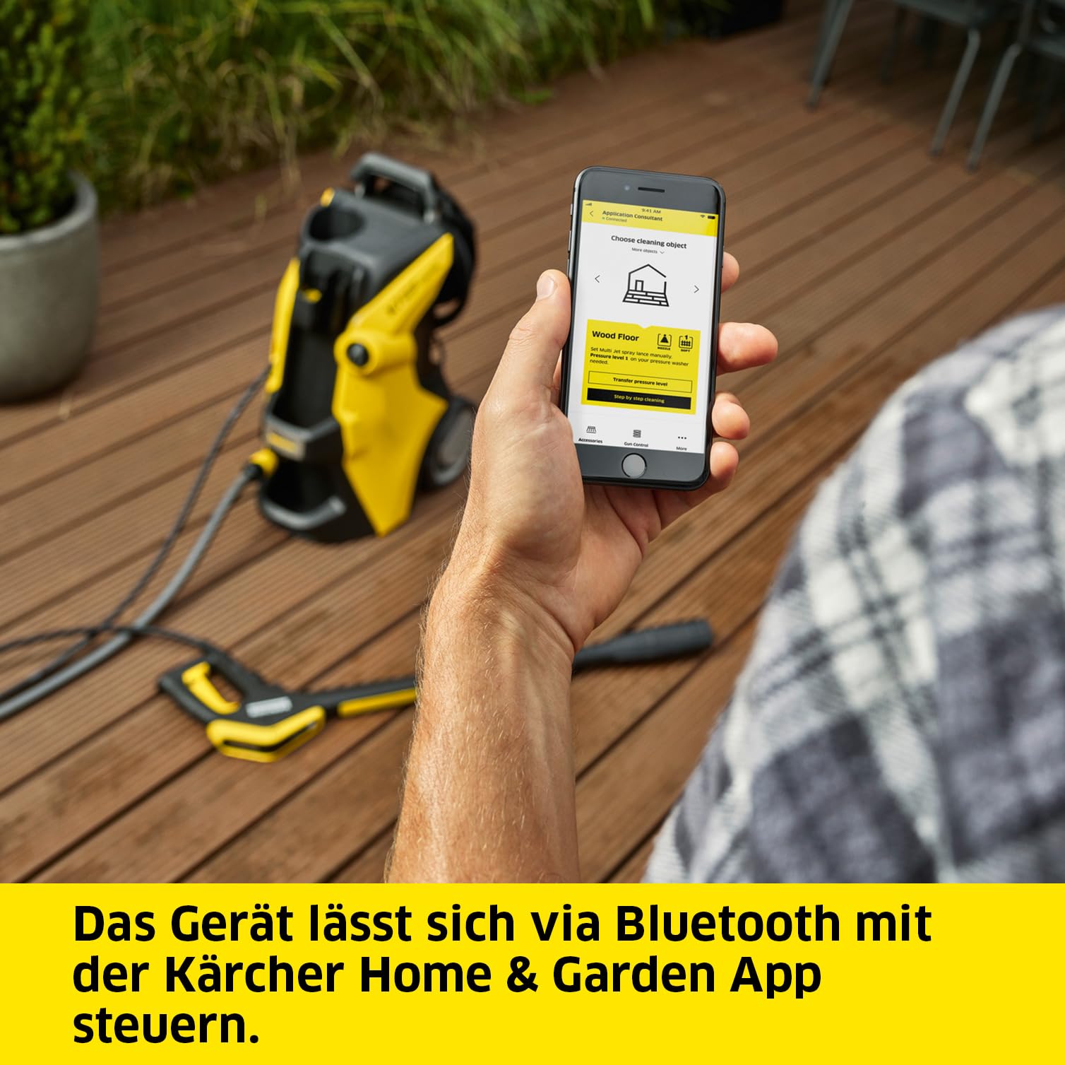 Kärcher K 7 Premium Power Control High Pressure Washer. Pressure: 180 bar. Flow: 600 l/h. Surface capacity: 60 m²/h. Power: 3000W Hose Reel with Gun, Dirt Blaster, Jet Pipe, Home Kit