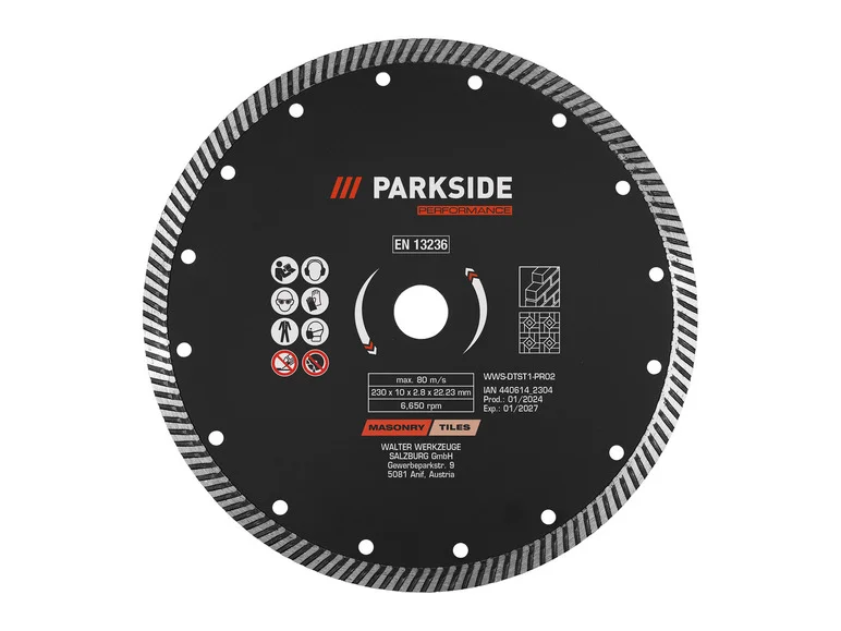 PARKSIDE PERFORMANCE Disques à trononner ou disques à ébarber,  230 mm