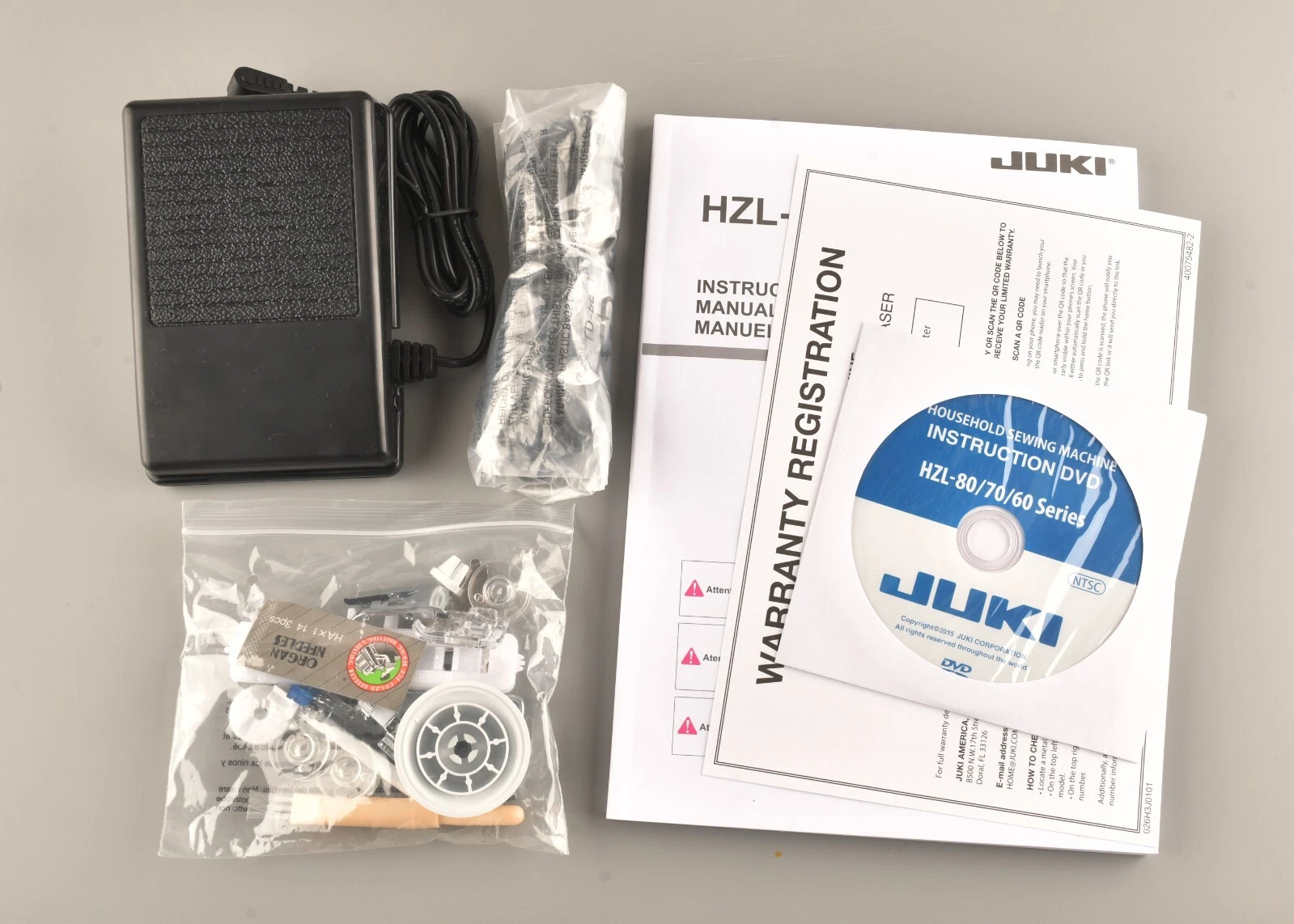 Juki HZL-80HP-B Machine à Coudre Electronique, Métal, Blanc, 40 x 18,8 x 29 cm