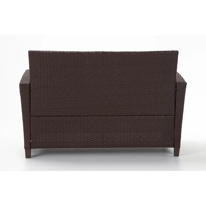 Wicker 4 - Person Garden Lounge Set with Cushions