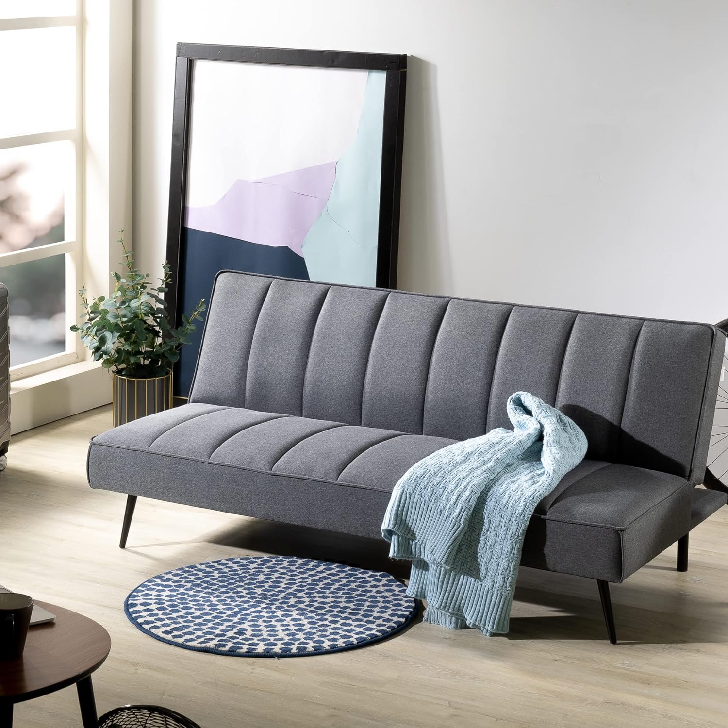 Zinus Quinn Clic Clac Sofa Bed - 2-in-1 Folding Sofa Bed - Suitable for Guest Rooms and Small Spaces