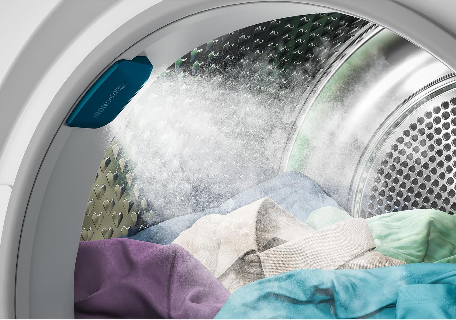 Beko B5T4824IF Tumble Dryer 8 kg, Front Loader Heat Pump Dryer, Suitable for Allergy Sufferers, 15 Programmes, Steam Function, Wrinkle Protection, Sensor Drying, Silent Program, Aquawave Gentle Drum, White [Energy Class A+++]