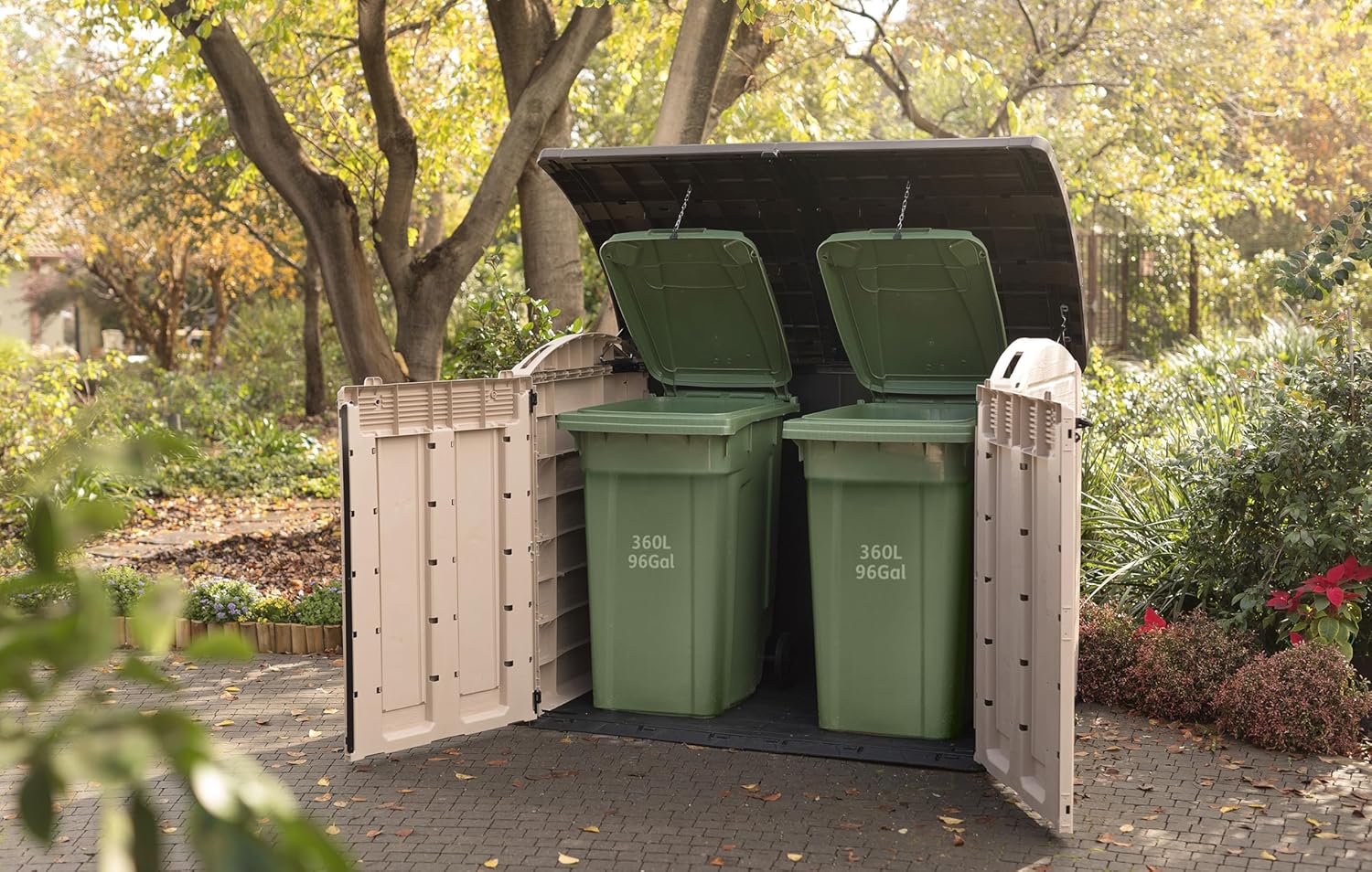 Keter Porta Attrezzi Store It Out Ultra Beige/Marrone In Resina Cm 177X113X134 H