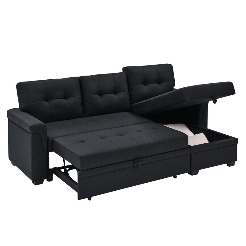 Gunnar 86′′ Wide Reversible Sleeper Sofa & Chaise
