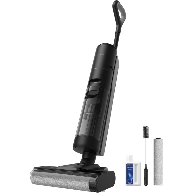 dreame H12 Pro Ultra Wet and Dry Vacuum Cleaner, 60°C Wash, 30 Min Dry, Auto Double Rotating Cleaning with Heavy Duty Scraper, 16 kPa Suction, 2 Edge Brush, Intelligent Detection