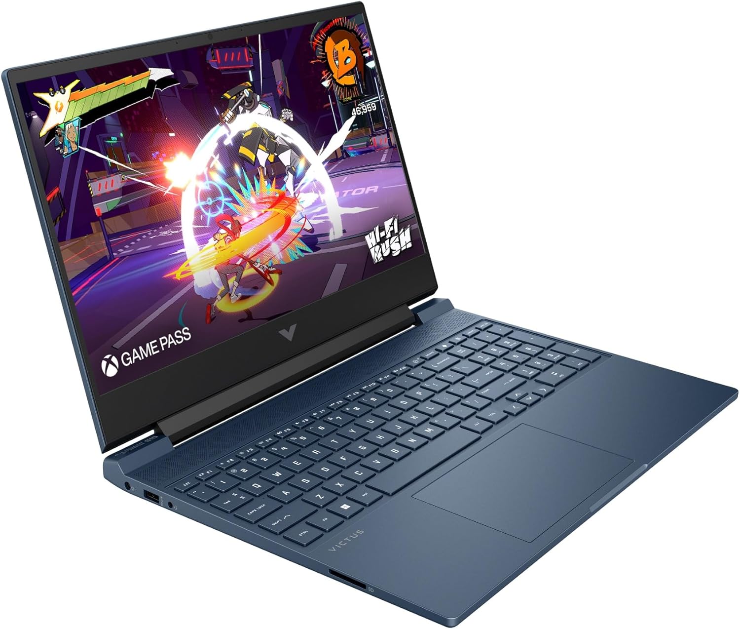 HP Victus 15-FB3038NS Gaming Laptop 15 Inch FHD AMD Ryzen AI 7 350, 16GB RAM, 1TB SSD, NVIDIA RTX 5060, FreeDos – Blue – Spanish QWERTY Keyboard