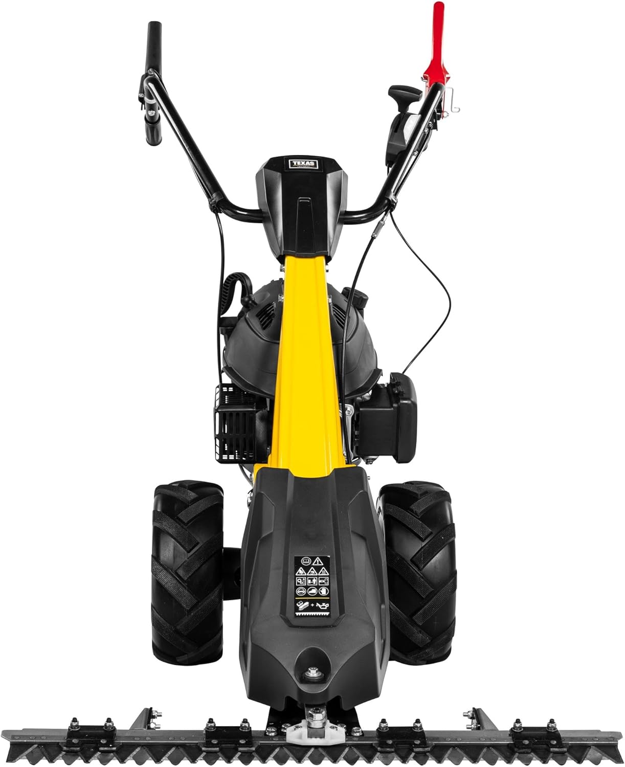 TEXAS Professional Petrol Beam Mower CB8750 Meadow Mower High Grass Mower Lawn Mower with Wheel Drive | Cutting Width 870 mm | 196 cc Engine | 4-stroke Motor | 4200 Watt | Suitable for Commercial Use