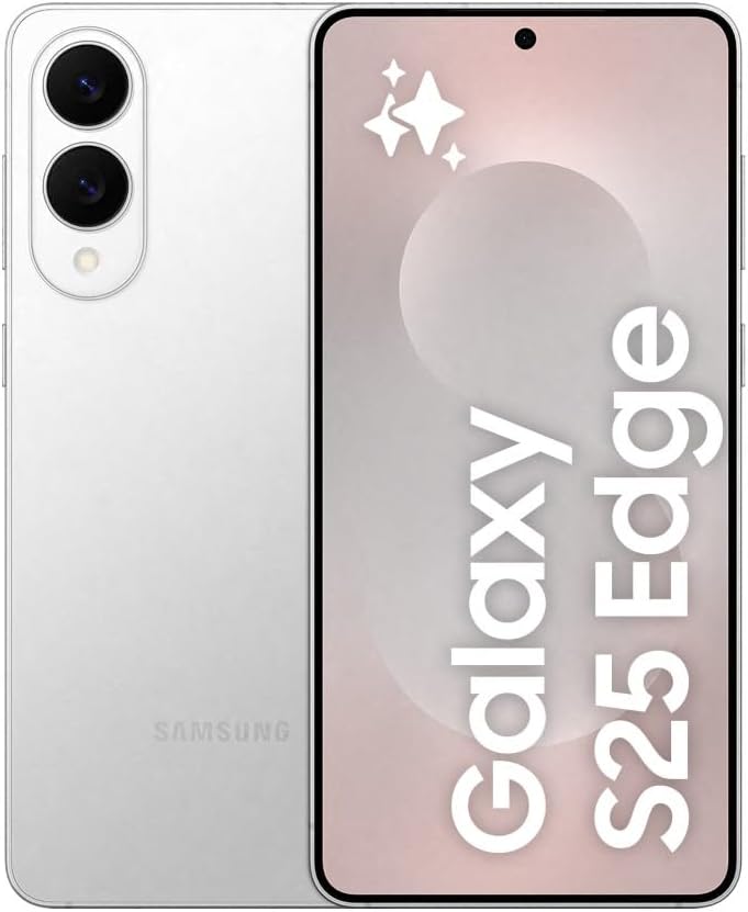 Samsung Galaxy S25 Edge AI Smartphone, Galaxy AI, Android Smartphone, 12GB Memory, 512GB Storage, 200 MP Camera, Long Battery Life, Titanium JetBlack, 3 Year Samsung Extended Warranty