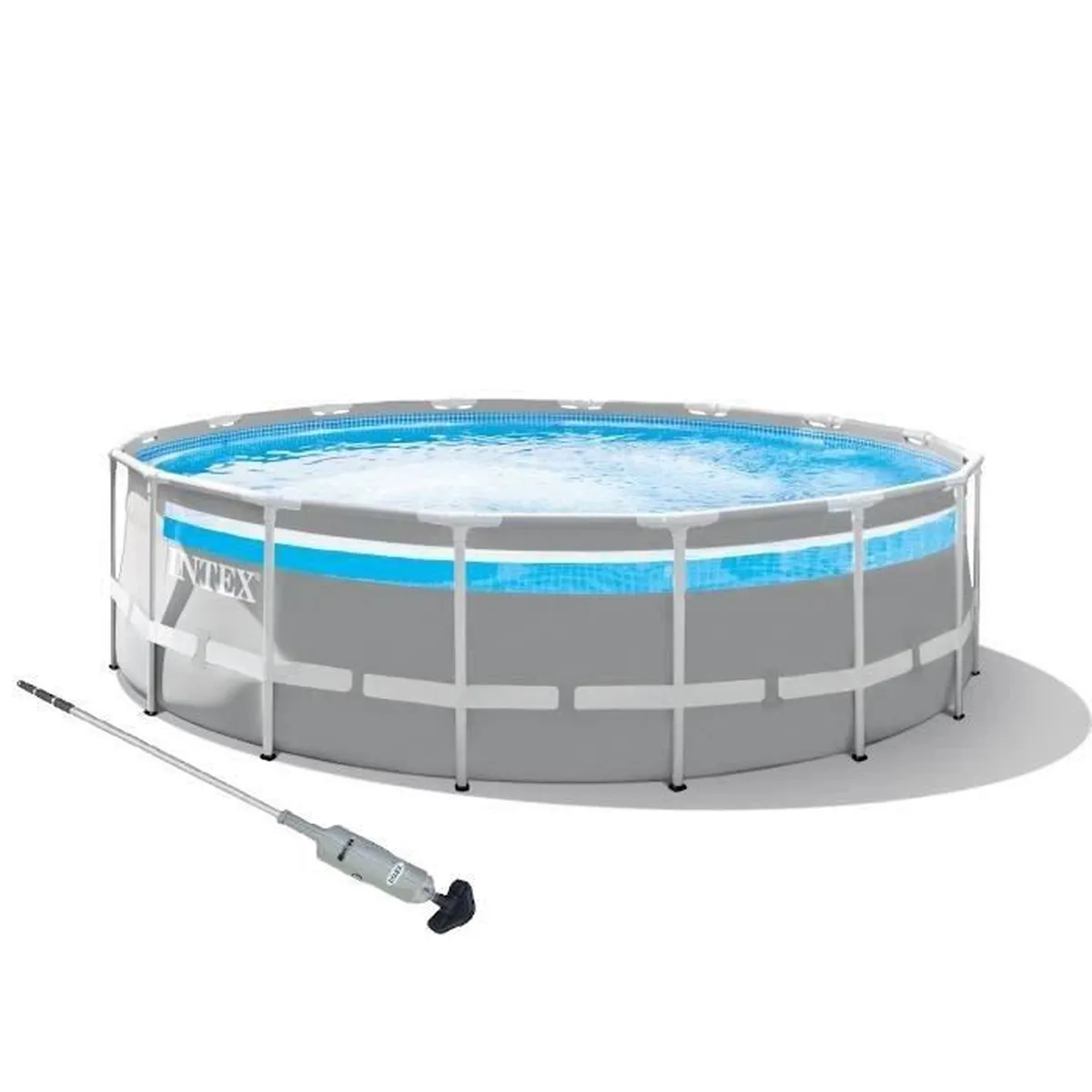 Kit piscine tubulaire clearview ø 4,88 x 1,22m et Nettoyeur