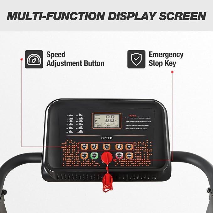 kotia Manual Treadmill Non Electric Treadmill with 10° Incline Small Foldable Treadmill for Apartment Home Walking Running (Mode GHN213)