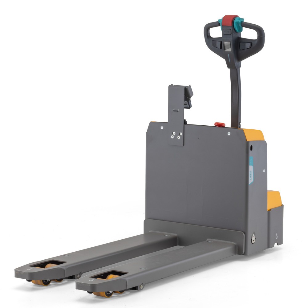Jungheinrich EJE M13 electric pallet truck with scales. capacity 1.300 kg. lithium-ion