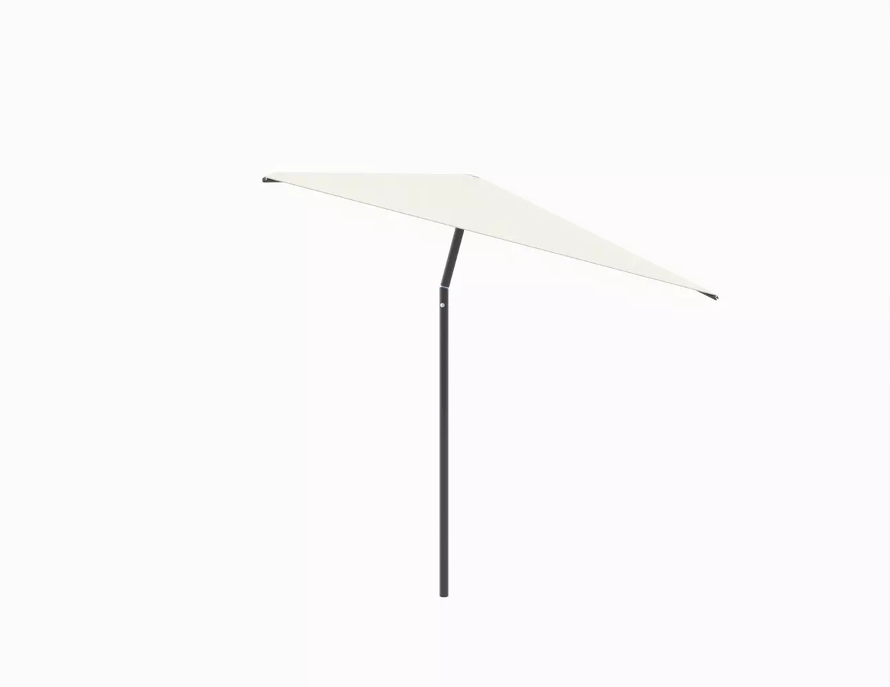 Umbrosa Nata center post umbrella with tilt square 2.3m with beige canopy and black frame
