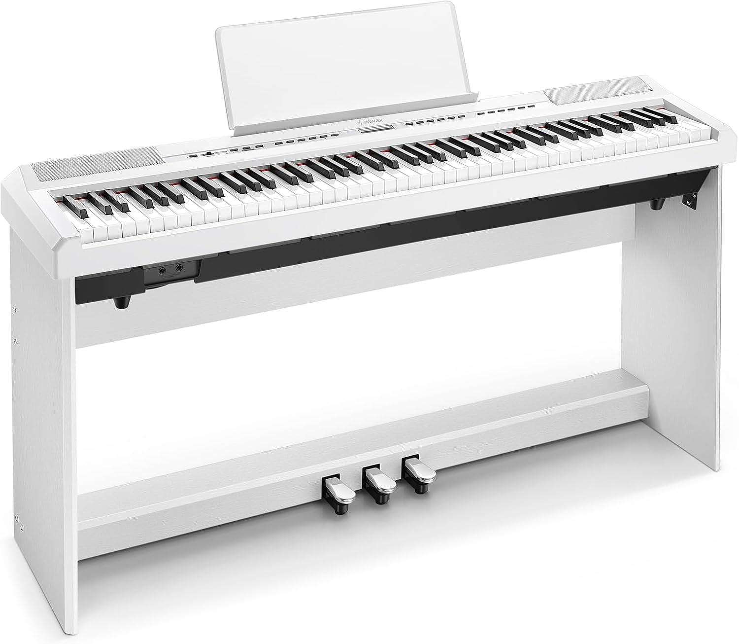 E Piano 88 Keys, Donner DEP-20S Digital Piano Keyboard 88 Keys Hammer Mechanism Weighted Beginner Electric Piano with Pedal and Piano Stand
