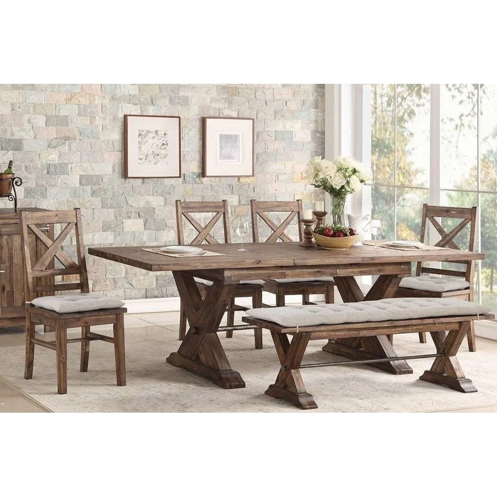 Rustic Dining Set - Extendable (75-94) with Butterfly Leaf