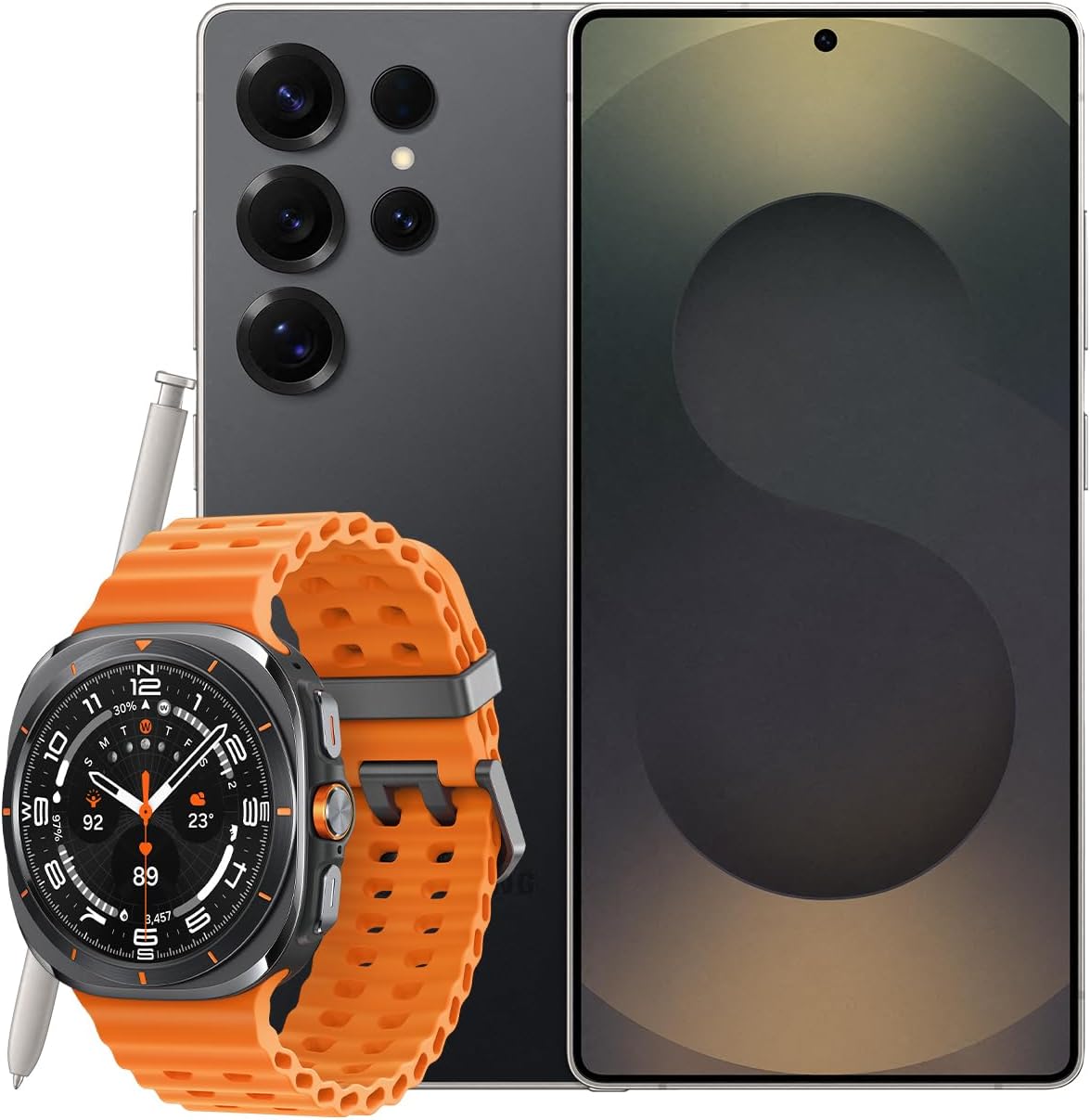 Samsung Galaxy S25 Ultra AI Smartphone, Galaxy AI, 12GB Memory, 256GB Storage, 200MP Camera, S Pen Included, Titanium Black, 3 Year Manufacturer Extended Warranty (UK Version)