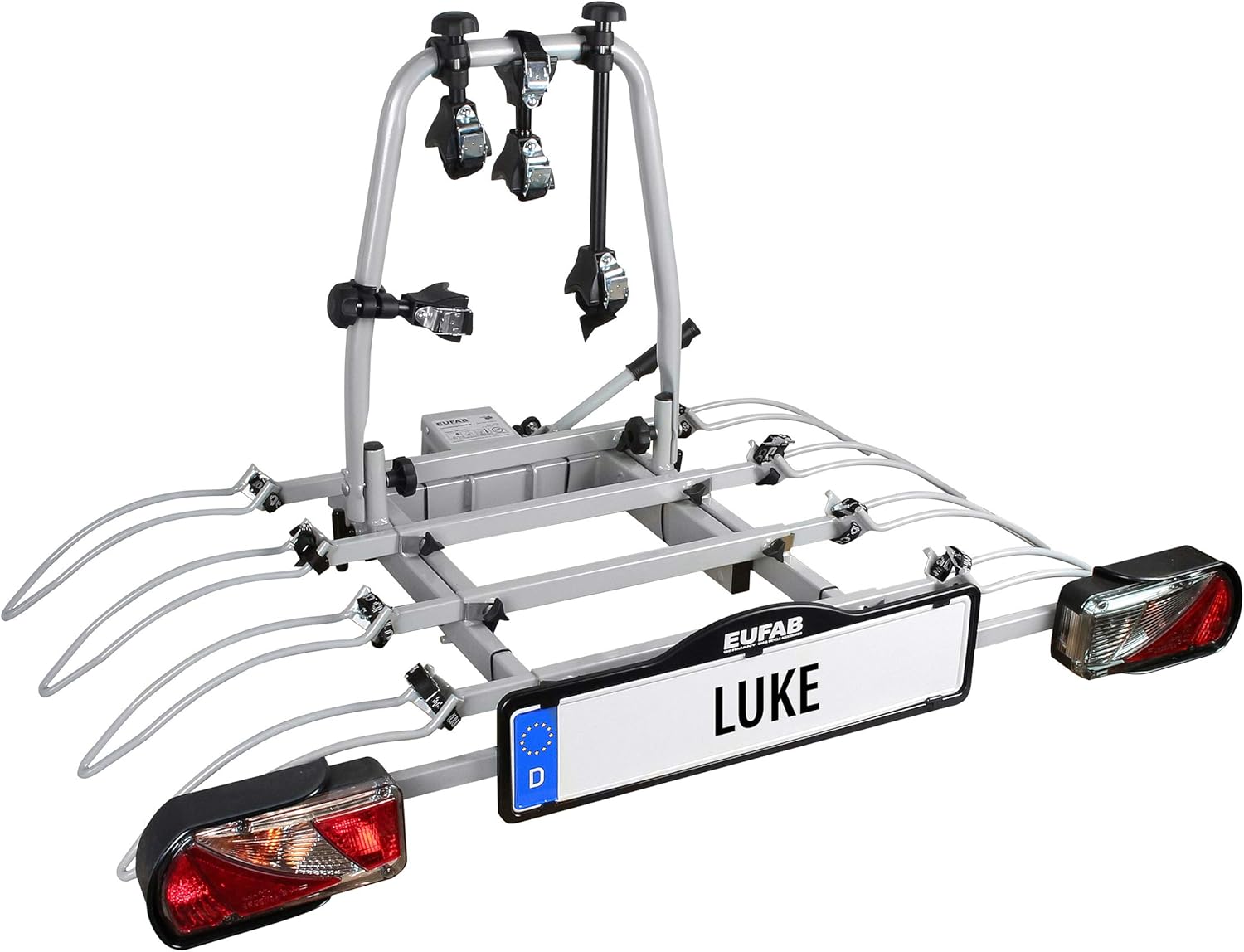 Eufab 11514 Tow Bar Carrier Luke for 4 Bicycles