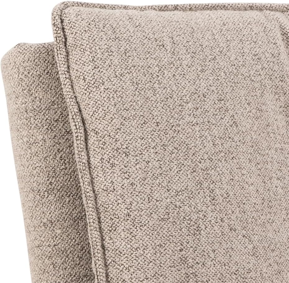 AC Design Furniture Jasper Sofa Bed W: 196 x H: 91 x D: 96 cm, Dark Grey/Black, Fabric/Metal