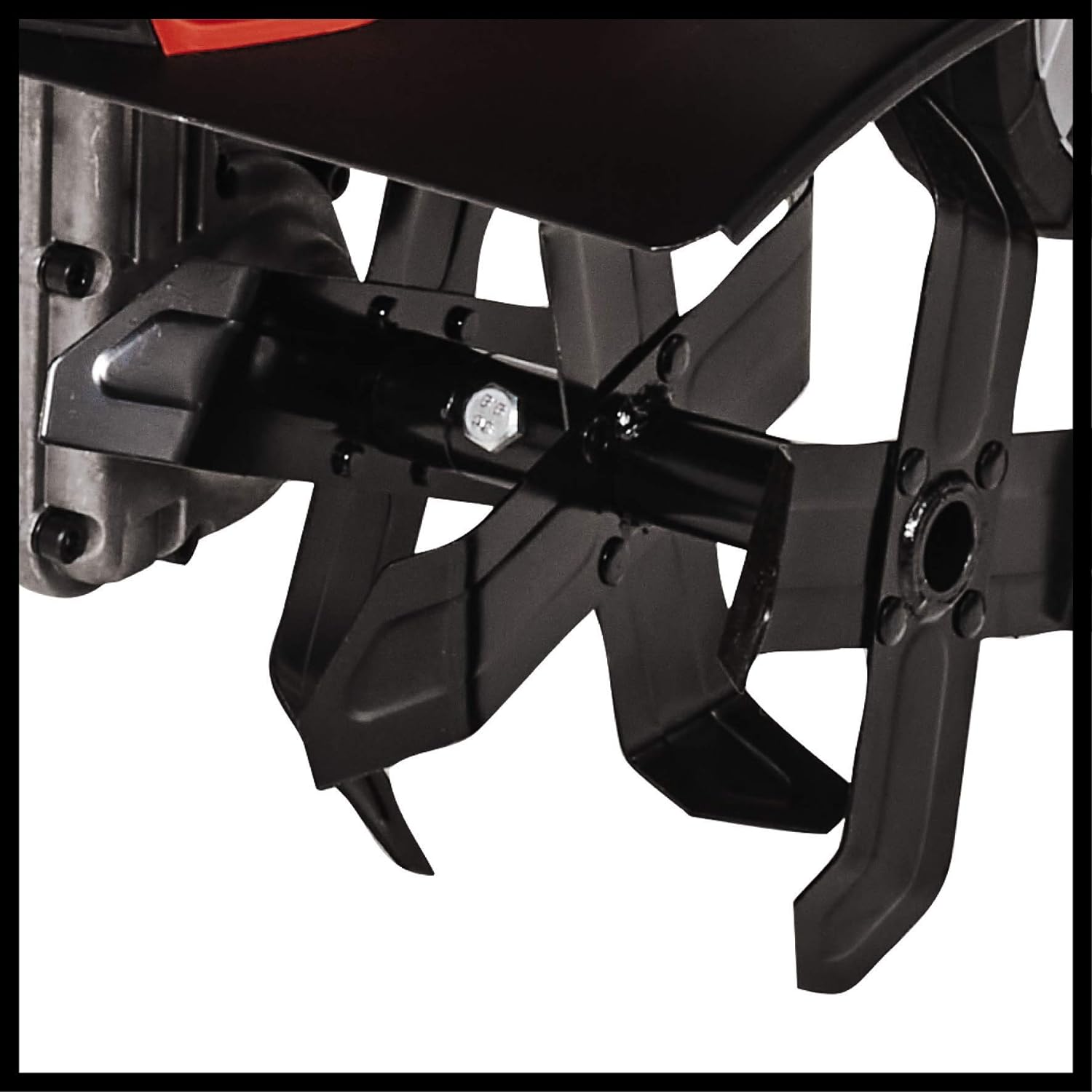 Einhell GC-RT 1545 M electric tiller (1,500 W power, serial motor, 2-point safety switch, anti-overload clutch, folding handlebars, robust tillers)