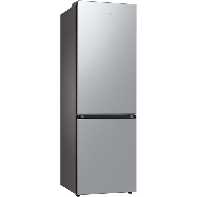 Samsung Fridge-Freezer, Fridge Freezer, 185 cm, 344 L Total Volume, 114 L Freezer, AI Energy Mode, Stainless Steel Look, RL34C600CSA/EG [Energy Class C]