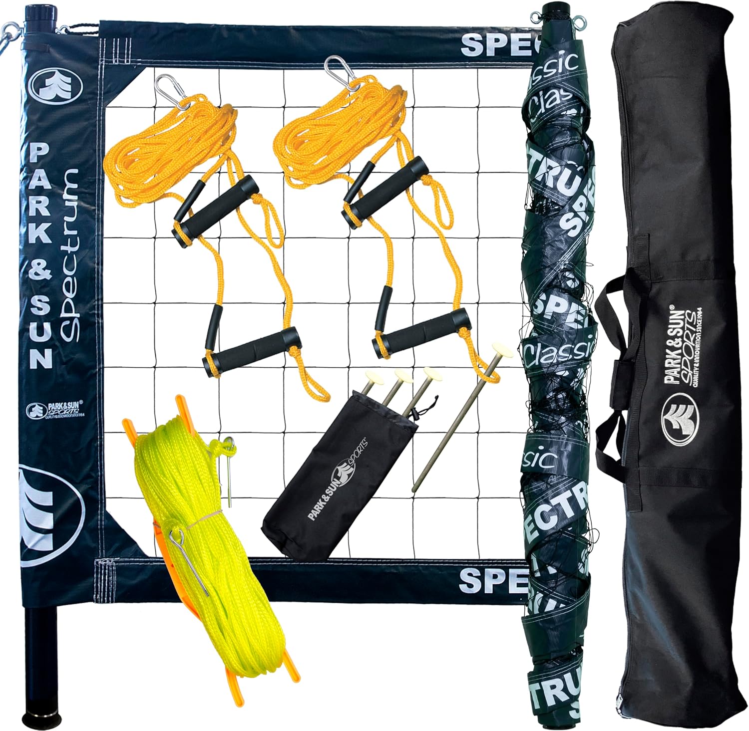Park & Sun Sports Spectrum Classic: Adjustable Professional Outdoor Volleyball Net System