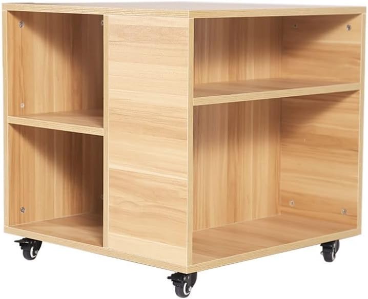 Drucker Regal Druckerständer, abnehmbares Lagerregal, Lagerschrank, Aktenregal, 23,62-Zoll-Druckerständer mit Rädern, Bücherregal für Büro, Schlafzimmer und Küche, Desktop-Druckerständer (Farbe: B)