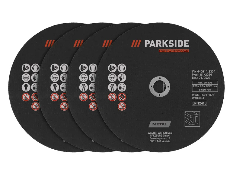 PARKSIDE PERFORMANCE Disques à trononner ou disques à ébarber,  230 mm
